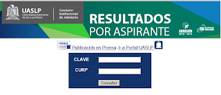 Resultados ingresantes exámen Universidad Autónoma de SAN LUIS POTOSI 2013 domingo 14 de Julio